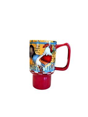 Lang Kitchen Whimsy 18 Oz Ceramic Rooster Country Farmhouse Coffee Cup Mug